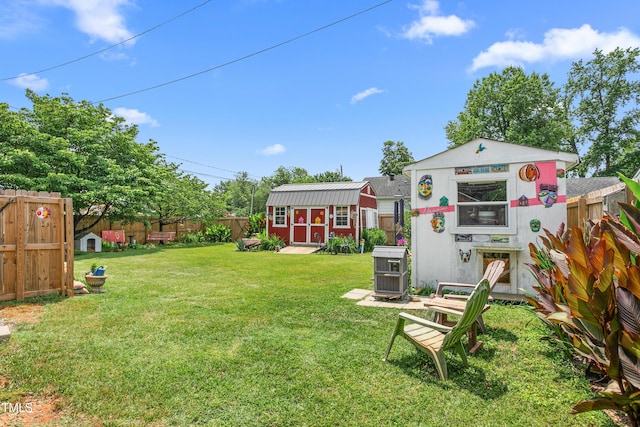 302 Bradley St, Burlington, NC 27215 - fenced backyard with a storage shed