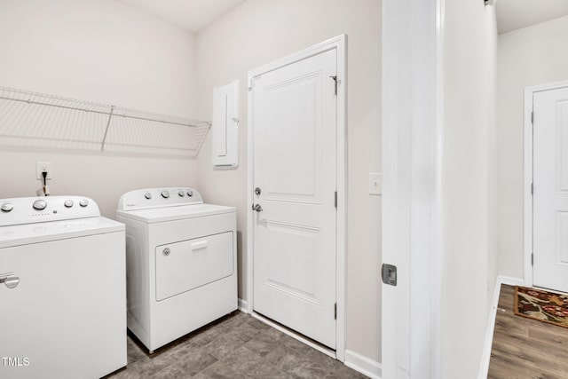 4102 Catfish Way, Durham, NC 27703 - washroom with independent washer and dryer and electric panel