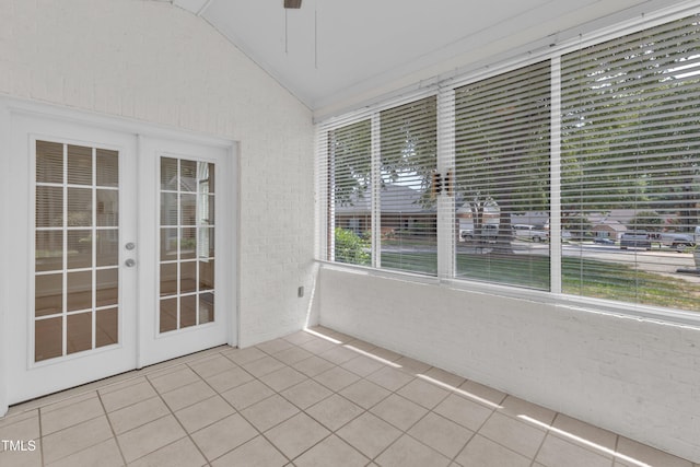 4622 Ludwell Branch Ct, Raleigh, NC 27612 - unfurnished sunroom with lofted ceiling and french doors