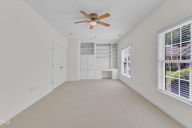 4622 Ludwell Branch Ct, Raleigh, NC 27612 - unfurnished bedroom with light carpet and a ceiling fan