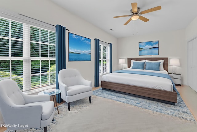 4622 Ludwell Branch Ct, Raleigh, NC 27612 - bedroom with a ceiling fan and baseboards