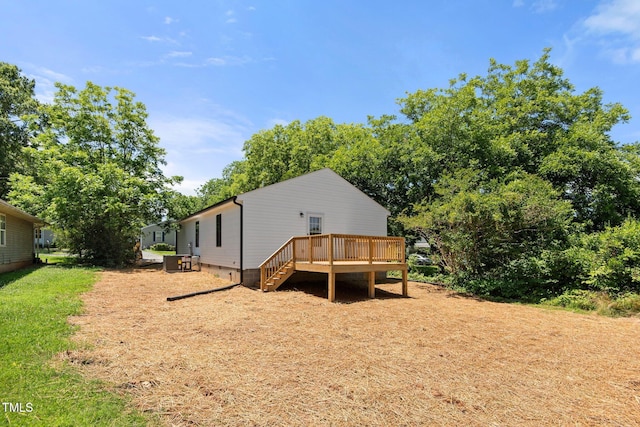 810 Williams St, Burlington, NC 27217 - back of house with a deck