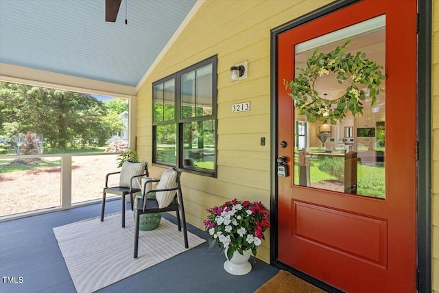 3213 Mid Pines Rd, Raleigh, NC 27606 - doorway to property with a porch