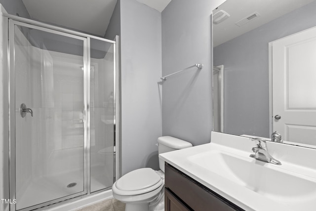184 Elgin Ct, Burlington, NC 27215 - full bathroom with a shower stall, vanity, and tile patterned floors