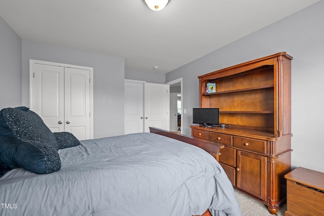 184 Elgin Ct, Burlington, NC 27215 - bedroom featuring a closet and light carpet