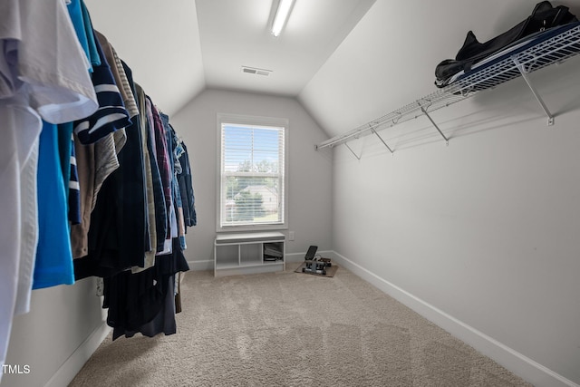 184 Elgin Ct, Burlington, NC 27215 - spacious closet featuring lofted ceiling and carpet