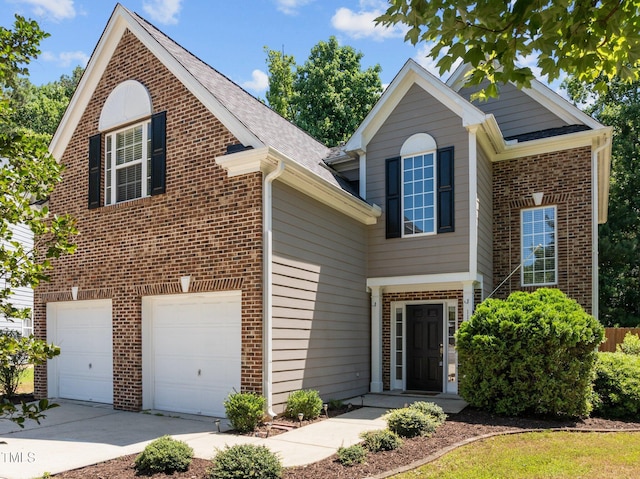 110 Bonhill Ct, Apex, NC 27502 - traditional-style home with brick siding, concrete driveway, and an attached garage