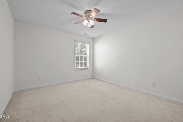 110 Bonhill Ct, Apex, NC 27502 - empty room with light colored carpet, a ceiling fan, and a textured ceiling