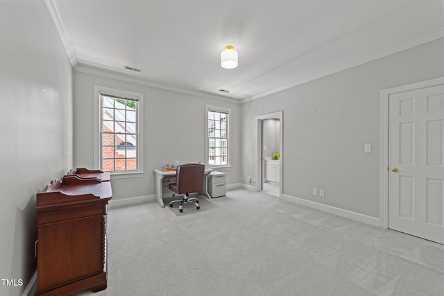 1105 Tazwell Pl, Raleigh, NC 27612 - carpeted office with ornamental molding and baseboards