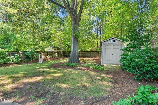2504 State St, Durham, NC 27704 - fenced backyard with a storage shed