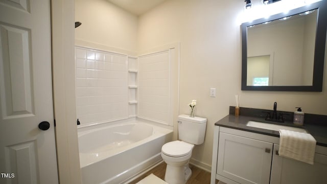 416 Everett St, Burlington, NC 27215 - full bathroom with vanity and wood finished floors