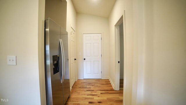 416 Everett St, Burlington, NC 27215 - hallway with light wood-type flooring and baseboards