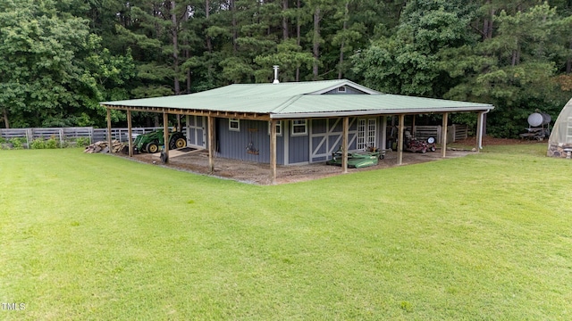 7239 Bulb Rd, Julian, NC 27283 - stable featuring a forest view