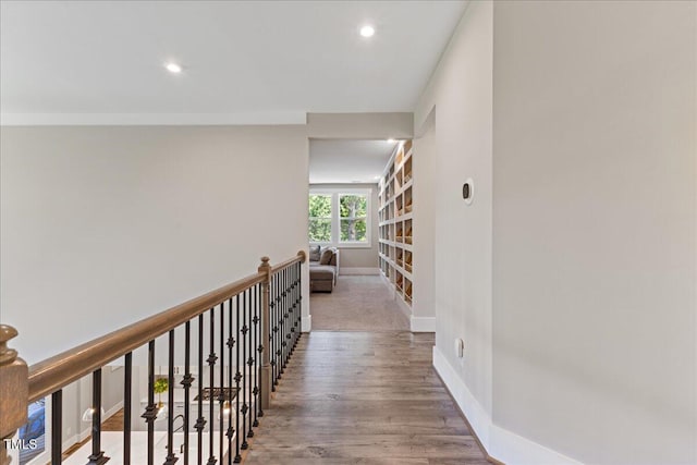 1809 Bowling Rd, Fuquay Varina, NC 27526 - corridor featuring recessed lighting and wood finished floors