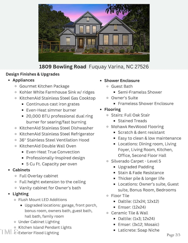 1809 Bowling Rd, Fuquay Varina, NC 27526 - view of miscellaneous document
