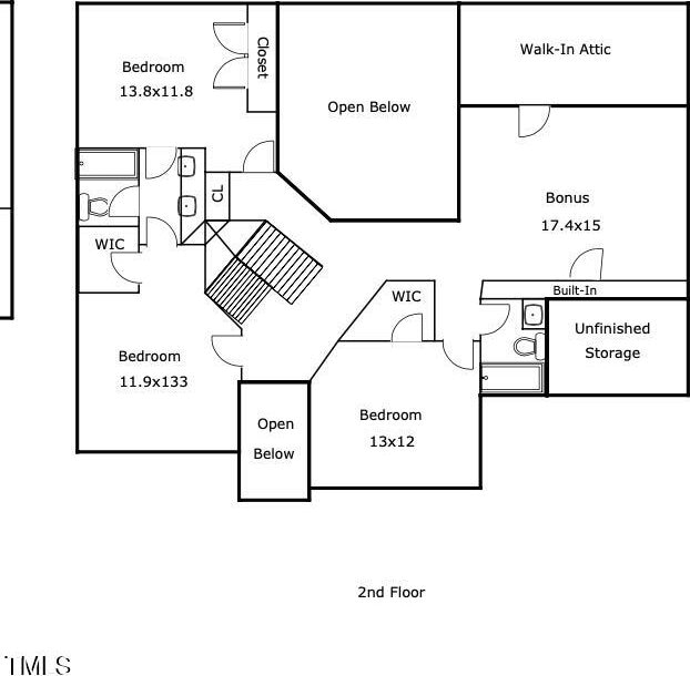 1809 Bowling Rd, Fuquay Varina, NC 27526 - view of floor plan / room layout