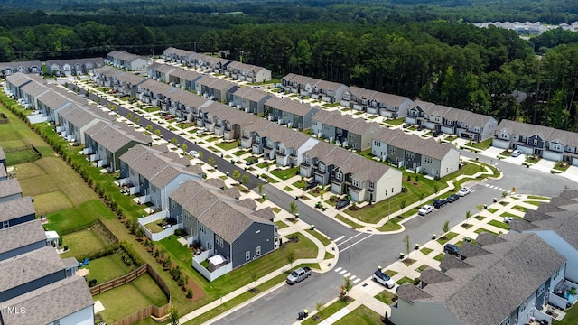 706 Ambrose Hill Ln, Wendell, NC 27591 - aerial perspective of suburban area with a forest