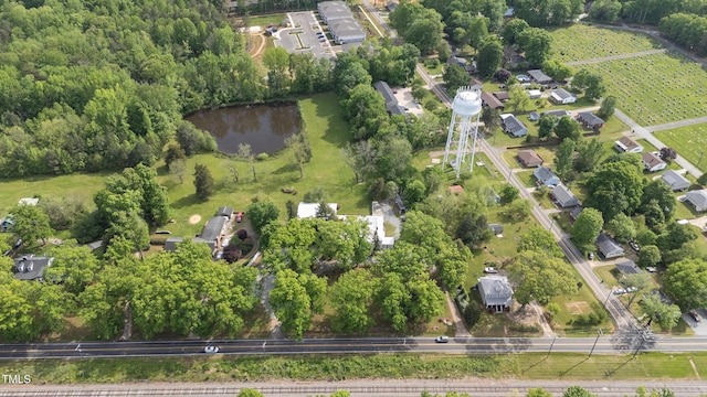7920 E Washington St, Mebane, NC 27302 - aerial view of property and surrounding area featuring a large body of water