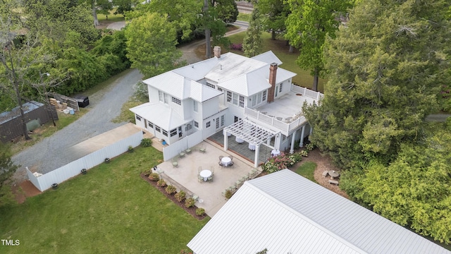 7920 E Washington St, Mebane, NC 27302 - aerial view of property and surrounding area featuring a tree filled landscape