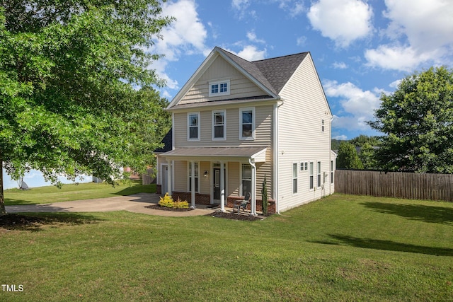 605 Bellefont Ct, Knightdale, NC 27545 - view of front of house featuring covered porch and roof with shingles