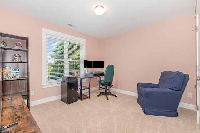 605 Bellefont Ct, Knightdale, NC 27545 - office featuring carpet floors and baseboards