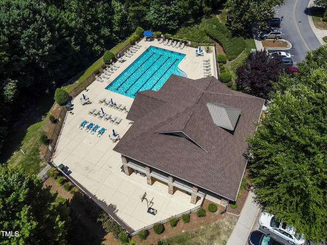 4536 Sugarbend Way, Raleigh, NC 27606 - view of subject property featuring a pool area