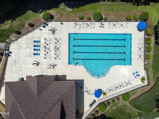 4536 Sugarbend Way, Raleigh, NC 27606 - bird's eye view