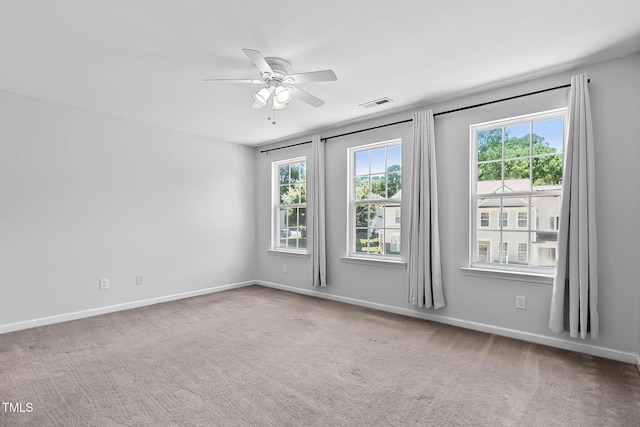 4536 Sugarbend Way, Raleigh, NC 27606 - carpeted empty room featuring a ceiling fan and baseboards