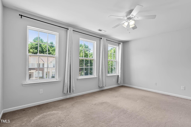 4536 Sugarbend Way, Raleigh, NC 27606 - carpeted empty room featuring baseboards and ceiling fan