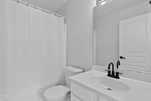 4536 Sugarbend Way, Raleigh, NC 27606 - bathroom featuring vanity and curtained shower