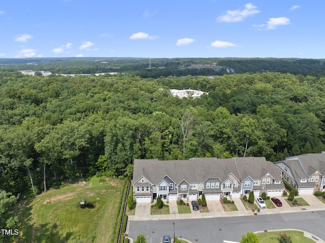 610 Chronicle Dr, Cary, NC 27513 - bird's eye view of a heavily wooded area