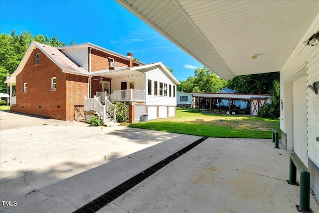 140 Maryland Dr, Manson, NC 27553 - view of patio / terrace with an attached garage