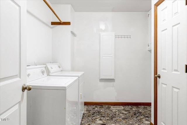 140 Maryland Dr, Manson, NC 27553 - laundry area with separate washer and dryer and cabinet space