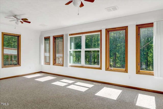 140 Maryland Dr, Manson, NC 27553 - carpeted empty room with a ceiling fan and baseboards