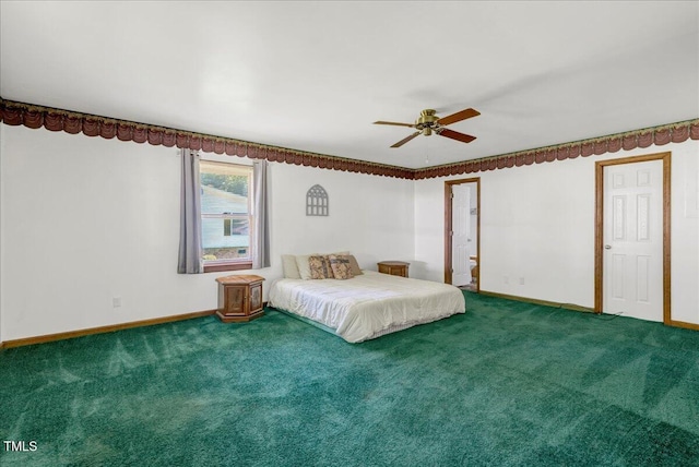 140 Maryland Dr, Manson, NC 27553 - carpeted bedroom with baseboards and a ceiling fan