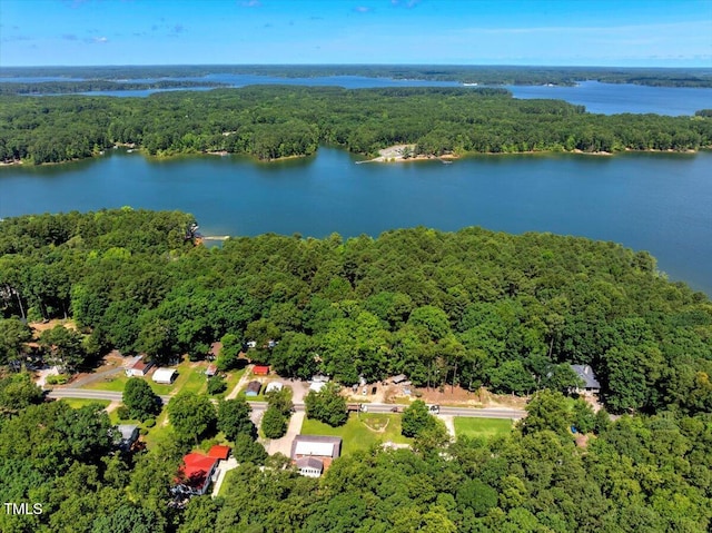 140 Maryland Dr, Manson, NC 27553 - aerial view of property and surrounding area with a nearby body of water