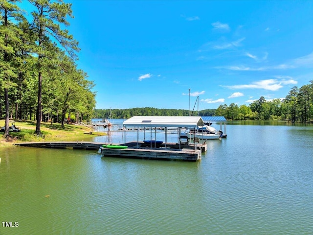 140 Maryland Dr, Manson, NC 27553 - dock featuring a water view and boat lift