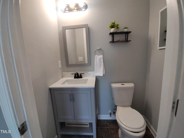 650 Ganyard Farm Way Unit 32, Durham, NC 27703 - half bathroom featuring vanity and tile patterned flooring