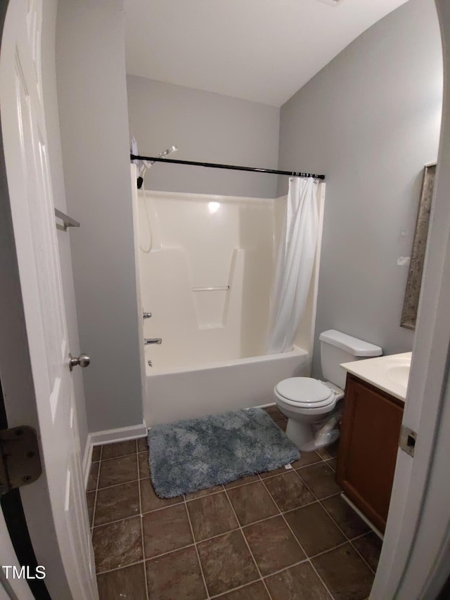 650 Ganyard Farm Way Unit 32, Durham, NC 27703 - full bath with vanity, shower / bathtub combination with curtain, and tile patterned flooring