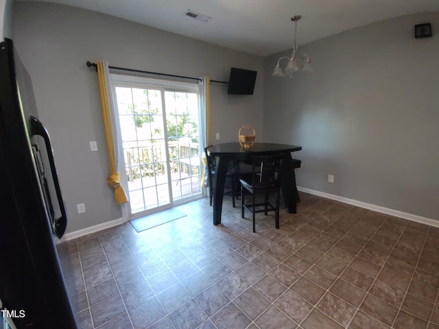 650 Ganyard Farm Way Unit 32, Durham, NC 27703 - dining space featuring a chandelier and baseboards