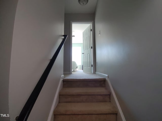 650 Ganyard Farm Way Unit 32, Durham, NC 27703 - stairs featuring carpet flooring and baseboards