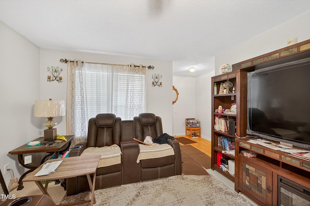 308 E Gilbreath St, Graham, NC 27253 - living room featuring baseboards