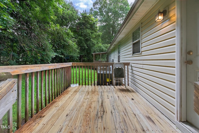 308 E Gilbreath St, Graham, NC 27253 - deck featuring a yard