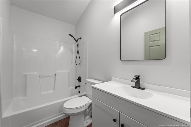 12741 Birchwood Cir, Laurinburg, NC 28352 - bathroom with vanity, shower / washtub combination, and wood finished floors