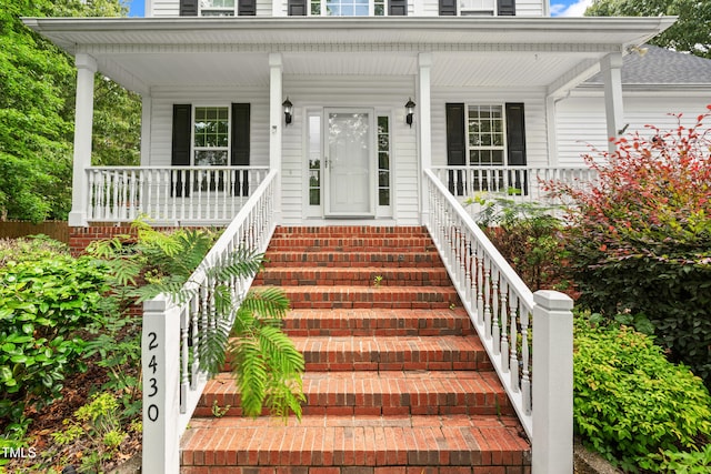 2430 Josephine Rd, Garner, NC 27529 - view of exterior entry with a porch