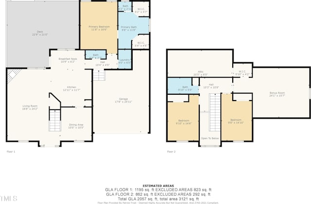 2430 Josephine Rd, Garner, NC 27529 - view of home floor plan
