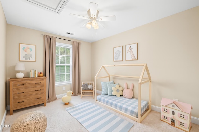2430 Josephine Rd, Garner, NC 27529 - carpeted bedroom featuring baseboards and ceiling fan