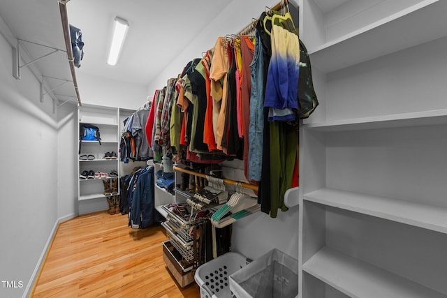 2813 Greenridge View Ln, Zebulon, NC 27597 - spacious closet with wood finished floors