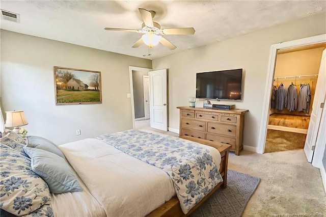 37 Annapolis Rd, Cameron, NC 28326 - bedroom featuring light colored carpet and ceiling fan