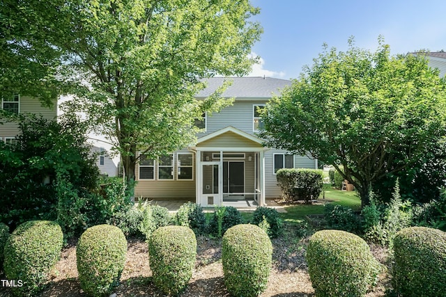 418 Byrams Ford Dr, Cary, NC 27513 - rear view of house with a sunroom